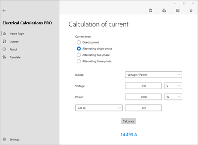 electrical_calculations_windows_screenshot_calculation_of_current